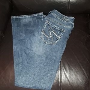 Silver Western jeans